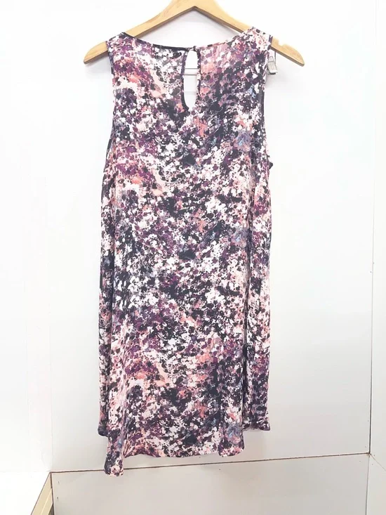 a.n.a Pink, Purple and Black Floral Sleeveless Blouse - Picture 2 of 3